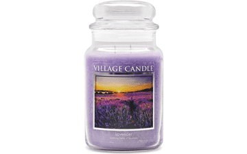 Village Candle Lavender Large Glass Apothecary Jar