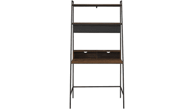 Walker Edison Modern Wood Ladder Computer Desk