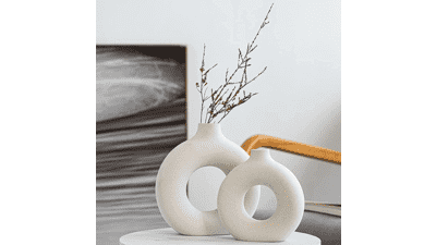 White Ceramic Vases