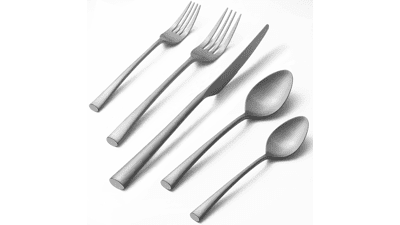 Alata Bailey 20-Piece Forged Stainless Steel Flatware Set
