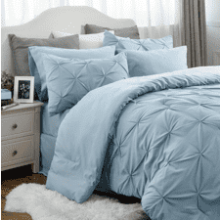 Bedsure Blue Comforter Set Queen