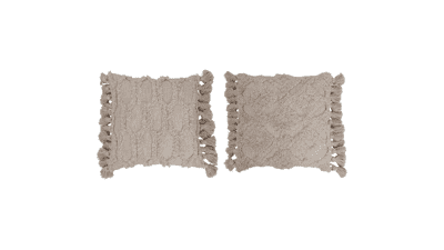 Cream Tufted Design Pillows