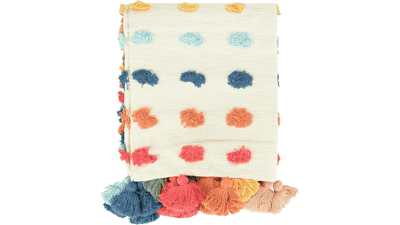 Creative Co-Op Multicolor Throw Blanket