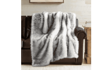 Hyde Lane Long Pile Faux Fur Throw Blanket