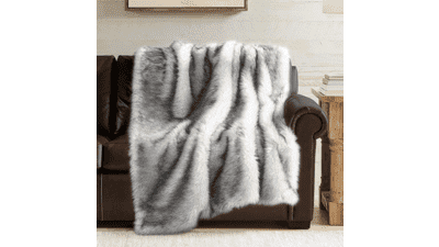 Hyde Lane Long Pile Faux Fur Throw Blanket