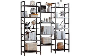 IRONCK Triple Wide Bookshelf