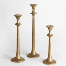 Iron Taper Candle Holder Set of 3