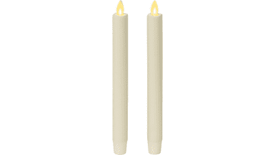 Luminara Set of 2 Moving Flame LED Tapers