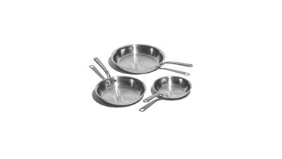 Made In Cookware 3-Piece Stainless Frying Pan Set