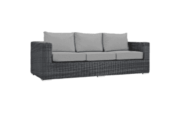 Modway Summon Wicker Rattan Outdoor Patio Sofa