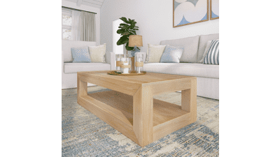 Plank+Beam Modern Rectangular Coffee Table