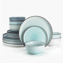 Sweese 18-Piece Porcelain Dinnerware Set