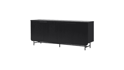 Walker Edison Scandinavian Grooved 4-Door Sideboard