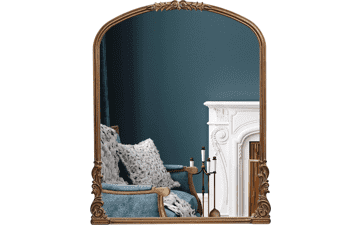 Wylde Iris 28.4x35 Inch Wood Wall Mirror