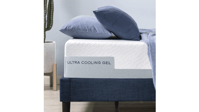 ZINUS 12 Inch Ultra Cooling Gel Memory Foam Mattress