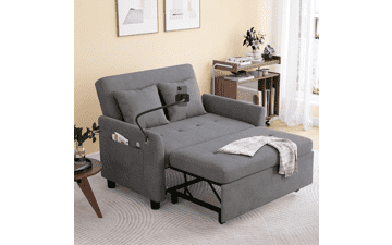 3-in-1 Sleeper Sofa Bed - Small Loveseat Futon for Living Room
