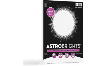 Bright White Cardstock - 8.5 x 11 Inch, 75 Sheets