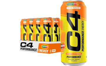 C4 Energy Drink, Orange Creamsicle, 12 Pack - Preworkout Zero Sugar