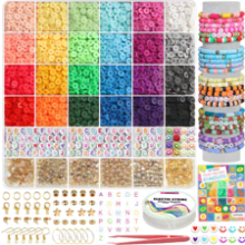 Clay Beads Bracelet Making Kit - 6000+ PCS for DIY Jewelry