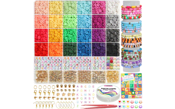Clay Beads Bracelet Making Kit - 6000+ PCS for DIY Jewelry