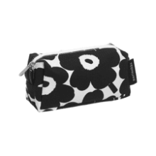 Marimekko Unikko Black Floral Cosmetic Bag