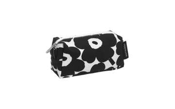 Marimekko Unikko Black Floral Cosmetic Bag