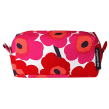 Marimekko Unikko Red Floral Cosmetic Bag