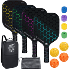 Pickleball Paddle Set: USAPA Approved Rackets & Balls