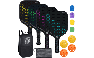 Pickleball Paddle Set: USAPA Approved Rackets & Balls