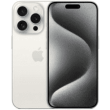 Renewed iPhone 15 Pro Max - White Titanium - Boost Mobile