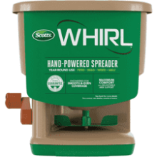 Scotts Whirl Hand Spreader: Seed, Fertilizer, and Ice Melt
