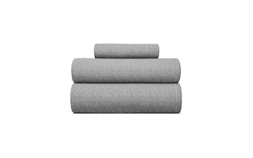 Twin Size Grey Heathered Sheet Set - Cooling & Breathable