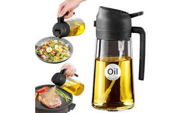 2-in-1 Olive Oil Dispenser & Sprayer - YARRAMATE