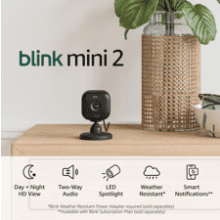 Blink Mini 2: HD Security Camera with Color Night View