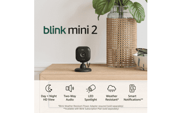 Blink Mini 2: HD Security Camera with Color Night View