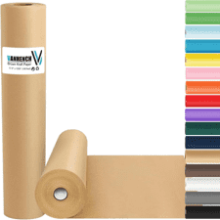 Brown Kraft Paper Roll - 100 Ft for Crafts & Wrapping