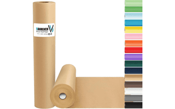 Brown Kraft Paper Roll - 100 Ft for Crafts & Wrapping