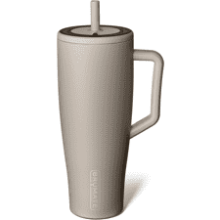 BrüMate Era 40oz: Leakproof Tumbler with Handle & Straw (Mocha)