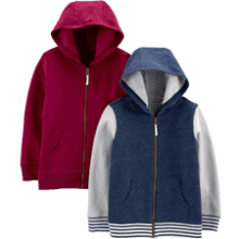 Carter's Baby Boys' Fleece Hoodies - 2 Pack