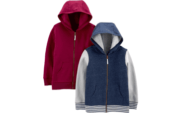 Carter's Baby Boys' Fleece Hoodies - 2 Pack