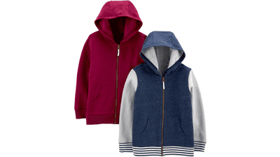 Carter's Baby Boys' Fleece Hoodies - 2 Pack