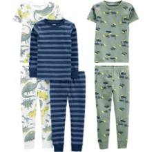 Carter's Boys' Snug Fit Cotton Pajama Set - 6 Piece