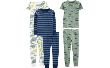 Carter's Boys' Snug Fit Cotton Pajama Set - 6 Piece