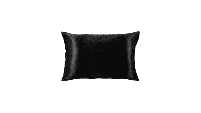 Celestial Silk Pillowcase - Black Queen Size