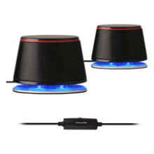 Compact USB Computer Speakers with Deep Bass