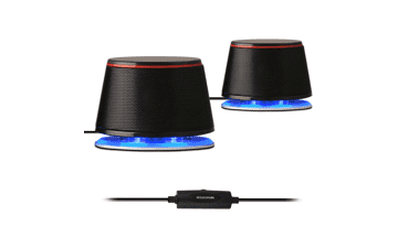 Compact USB Computer Speakers with Deep Bass