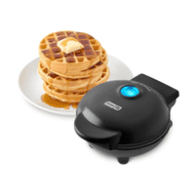 DASH Mini Waffle Maker - Black - 4" Nonstick Waffle Iron