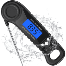 Digital Meat Thermometer: Instant Read, Waterproof, for BBQ, Grilling & Cooking