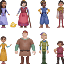 Disney Wish Mini Doll Set - 8 Posable Dolls & Star!