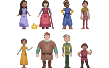 Disney Wish Mini Doll Set - 8 Posable Dolls & Star!